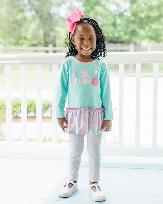 Glam Trio Ruffle Pant Set