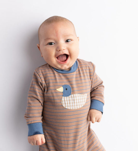 Duck Appliqué Boys Romper