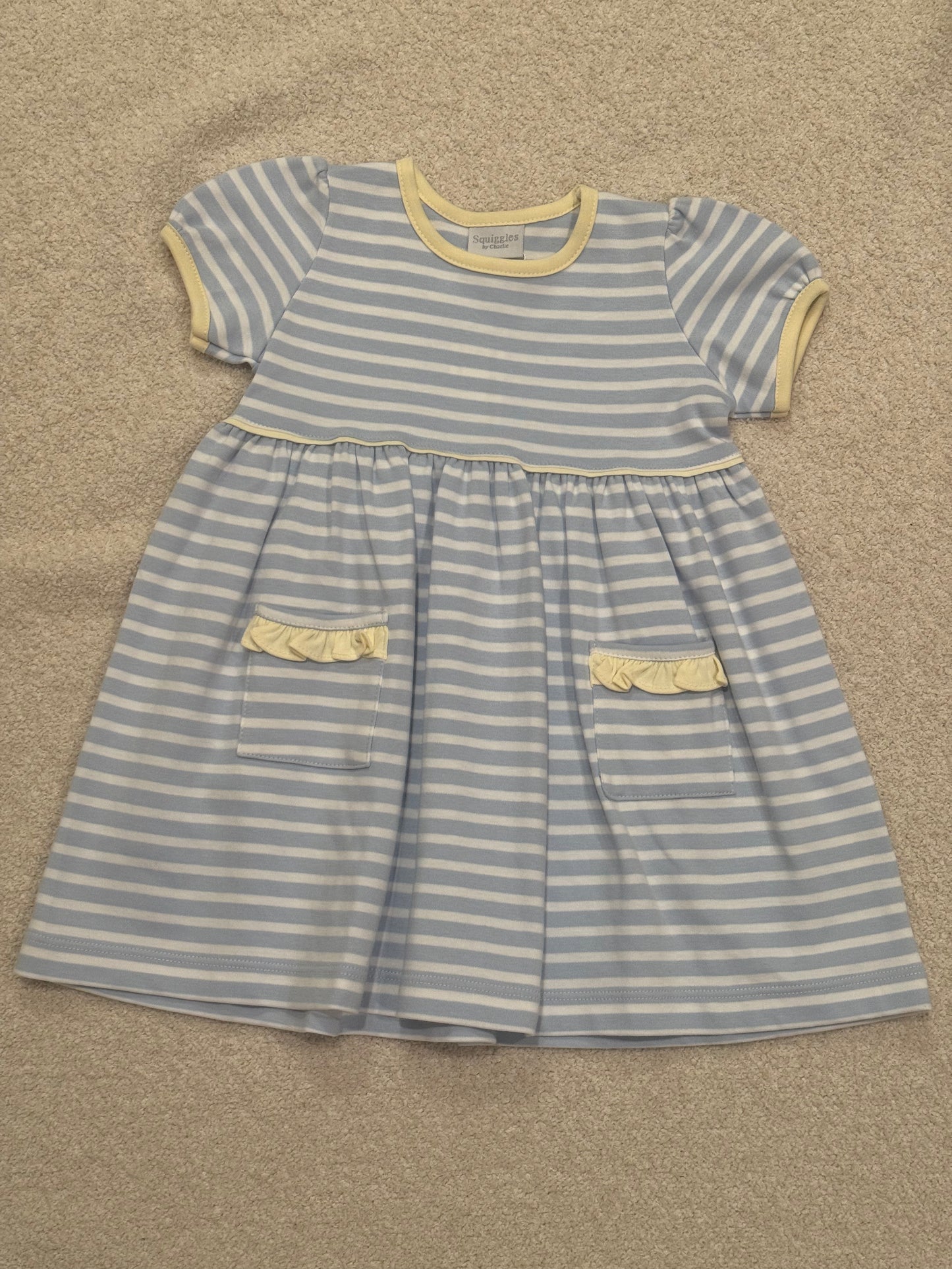 Sadie Dress - Blue & Yellow