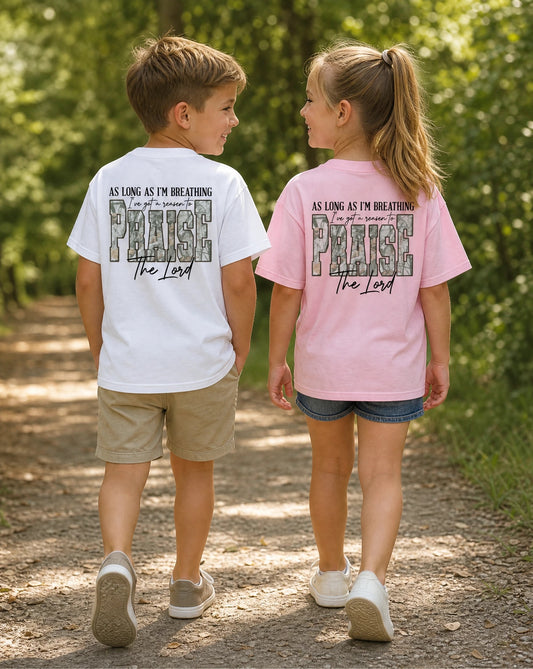 Praise the Lord Tee- Pink