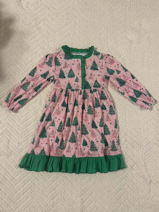 Pink Tree PJ Dress
