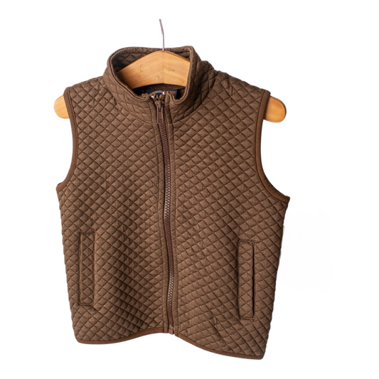 Brown Quilted Vest