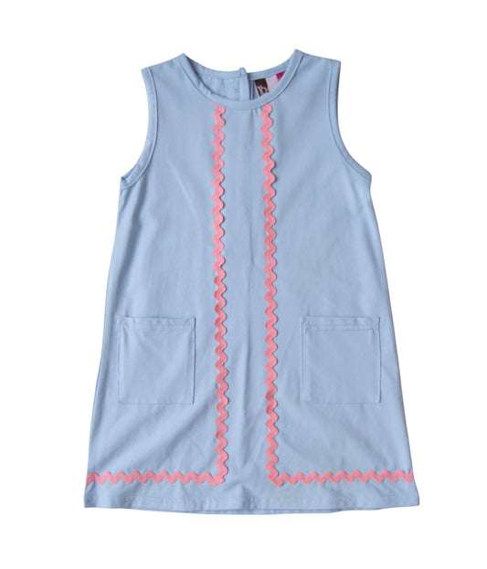 Blair A-Line Dress - Blue