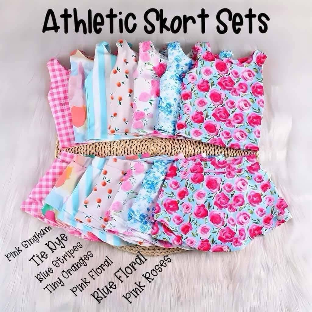 Tie Dye Athletic Skort Set