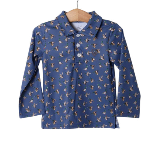 Damien Collar Shirt- Mallard