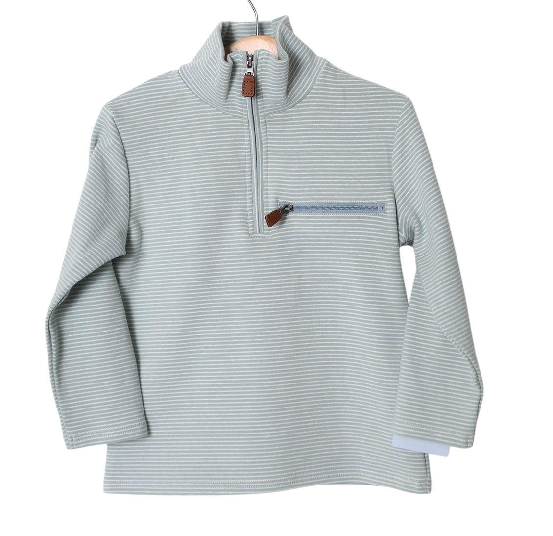Kingston 1/4 Zip Pullover- Sage