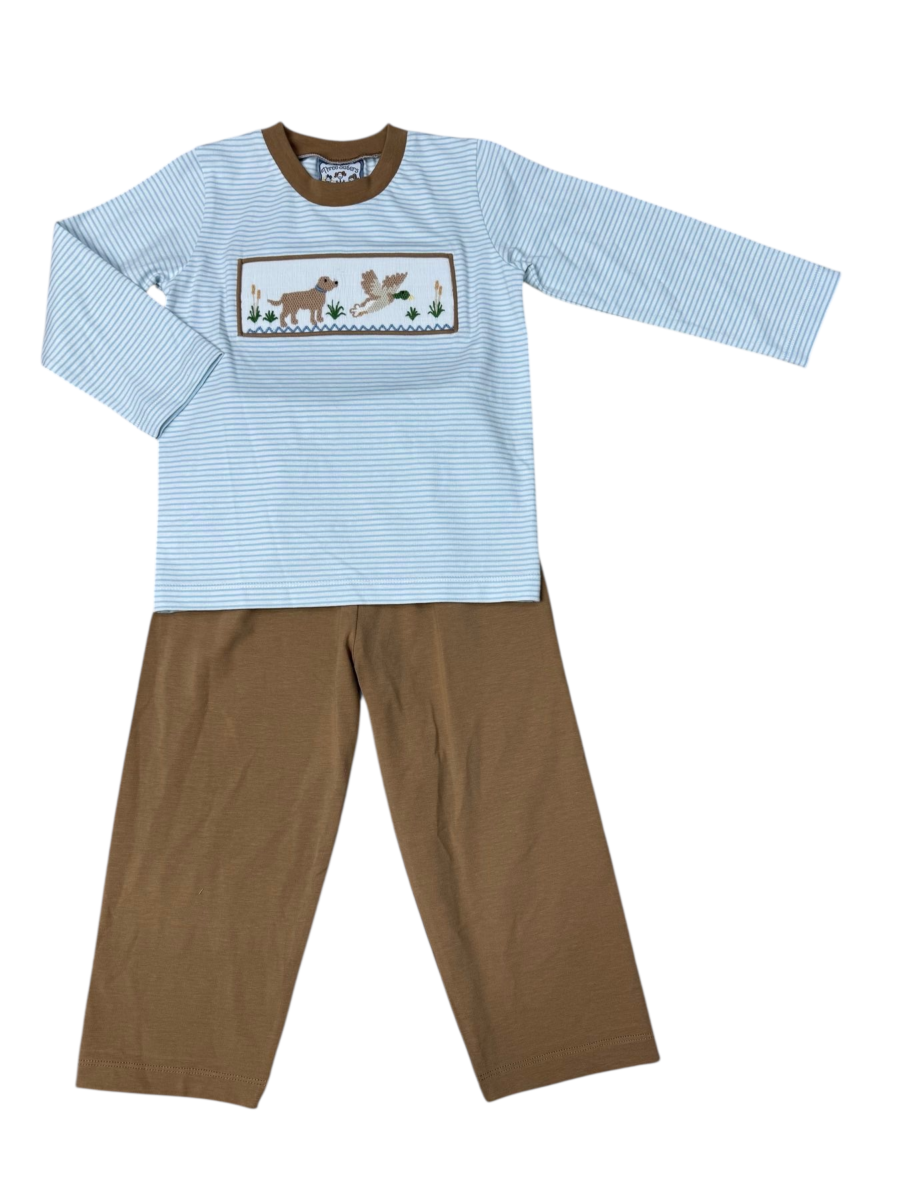 Duck Hunt Smocked Pant Set