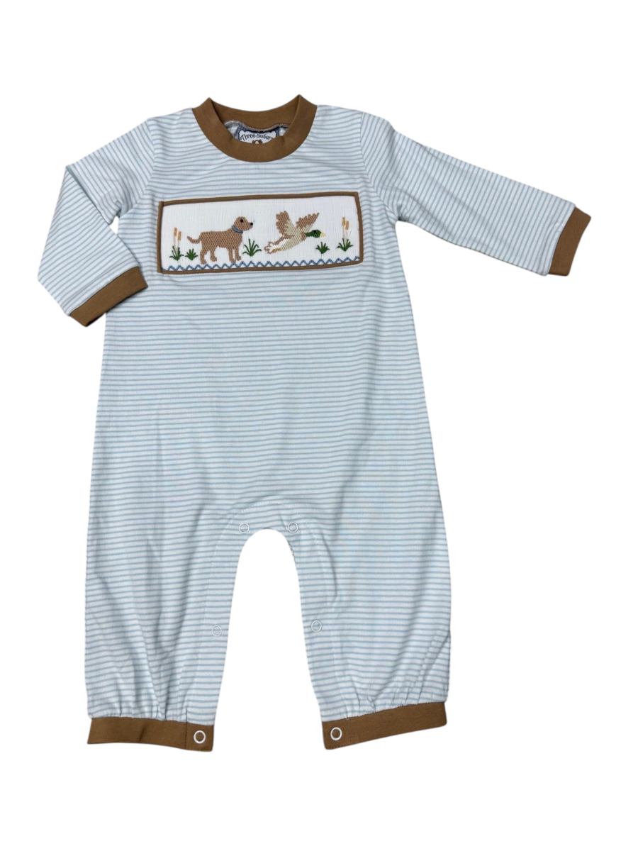 Duck Hunt Smocked Romper