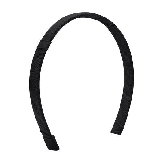 Black Add-A-Bow Grosgrain Headband