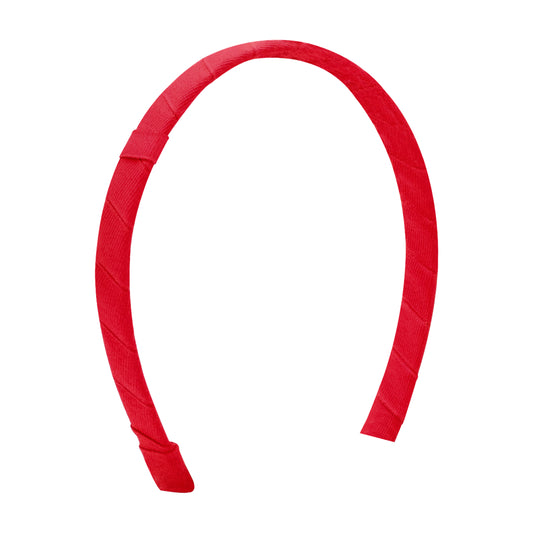 Red Add-A-Bow Grosgrain Headband