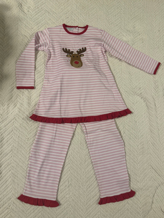 Pink Reindeer Pant Set