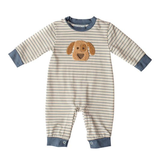 Puppy Appliqué Boys Romper