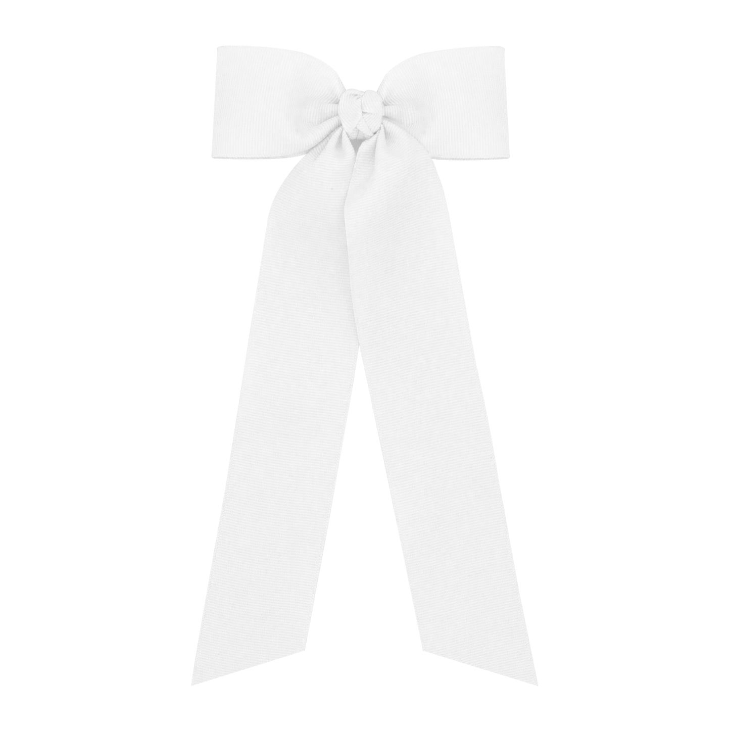 White Streamer Tail Bow