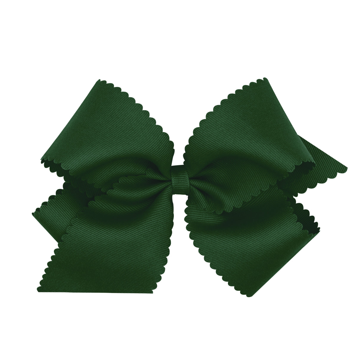 Forest Green Scalloped Bow