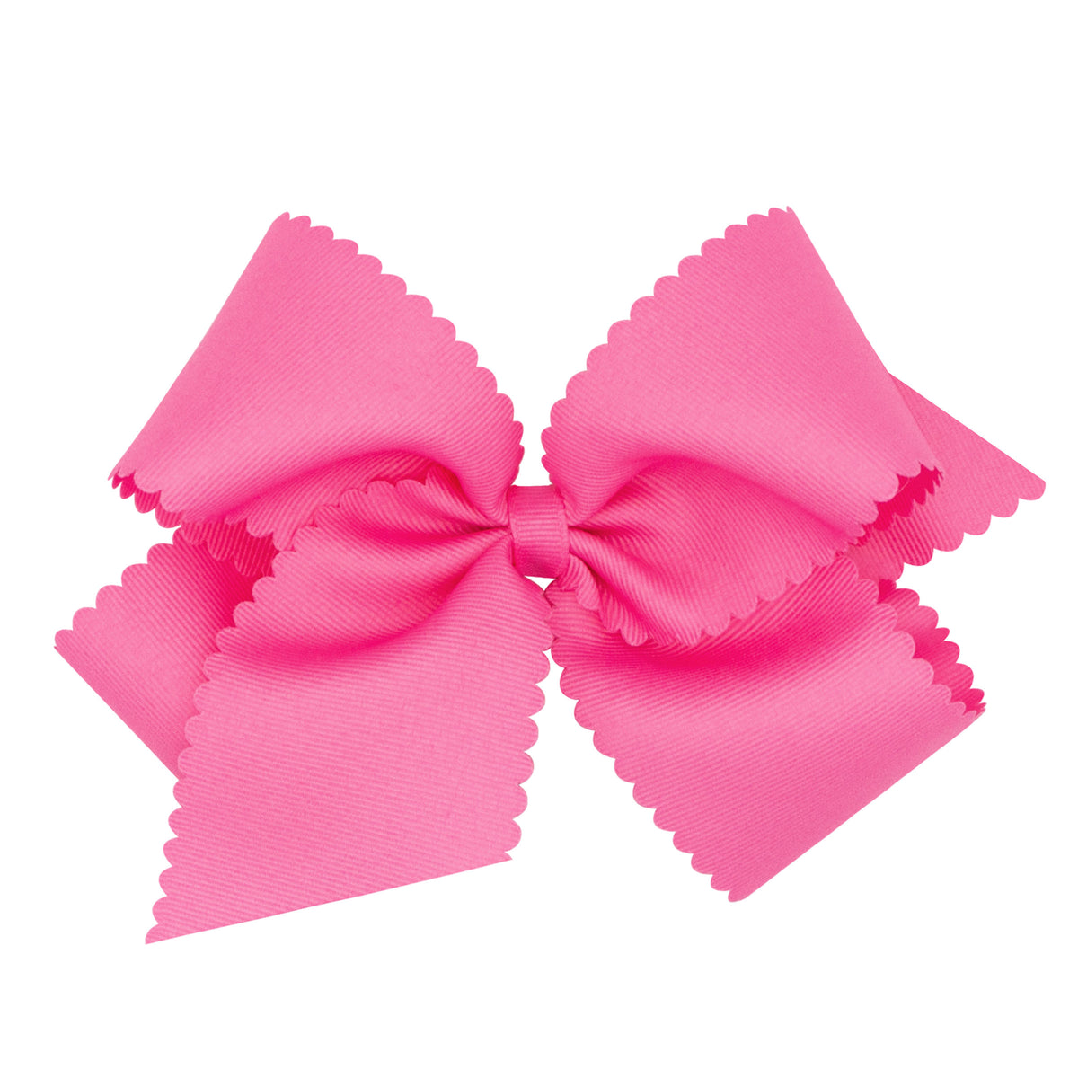 Hot Pink Scalloped Bow