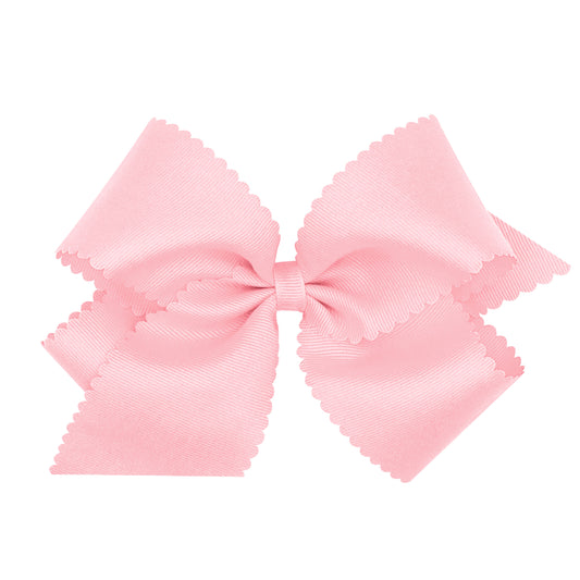 Light Pink Scalloped Bow