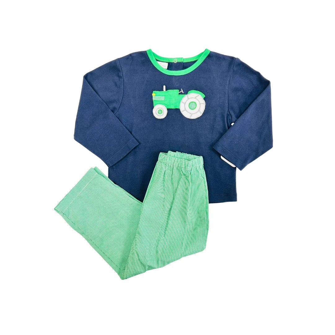 Boy Tractor Applique Pant Set