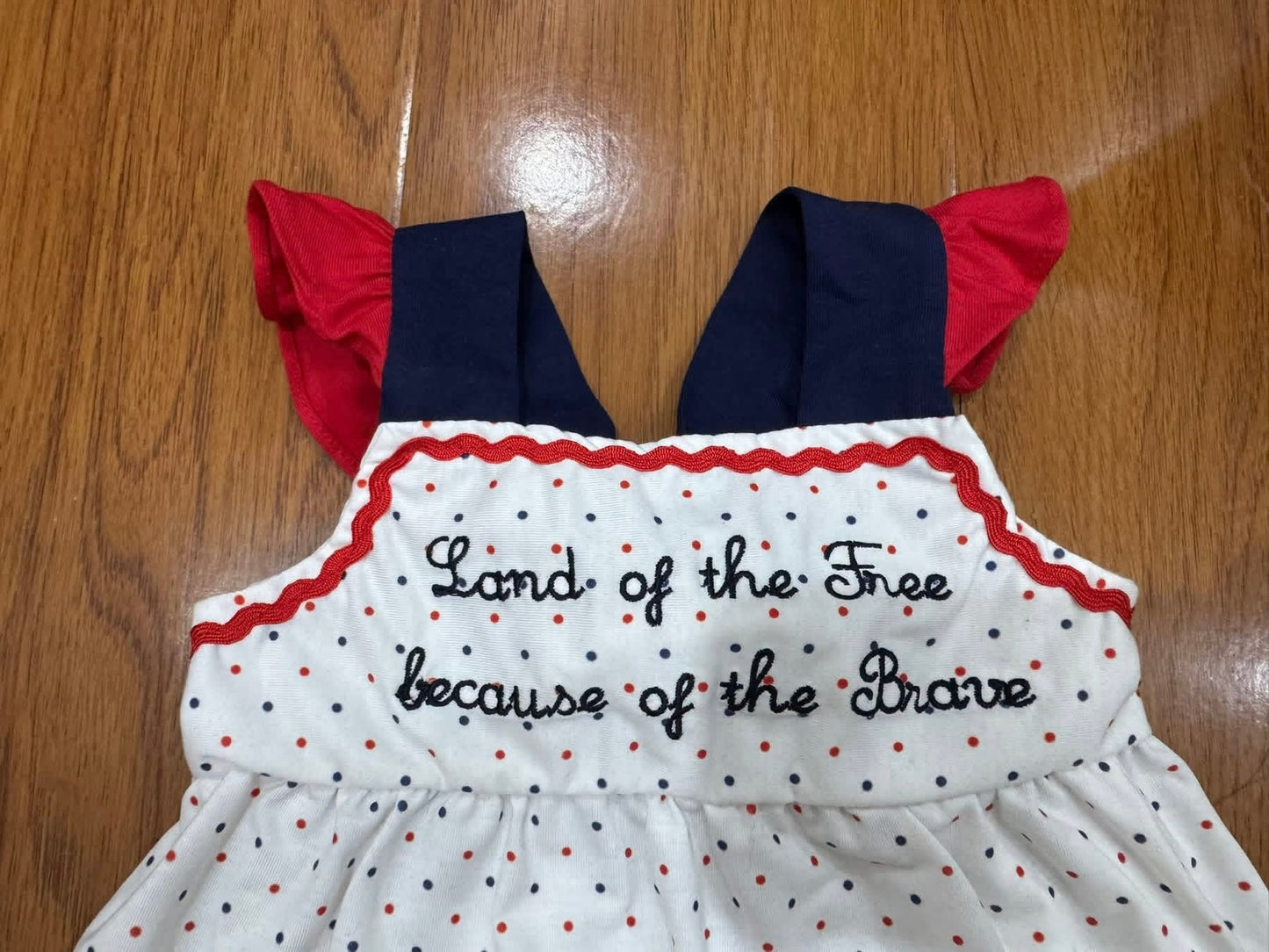 Land of the Free Girls Diaper Set