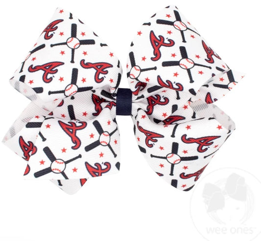 Atlanta Braves Grosgrain King Bow