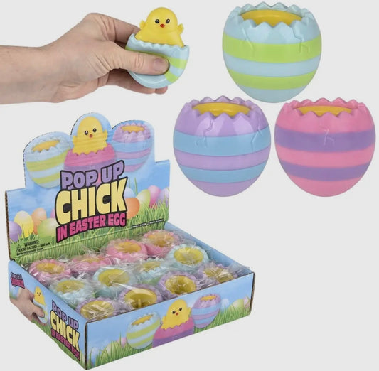 Squeezy Pop Up Hatching Chick Toy
