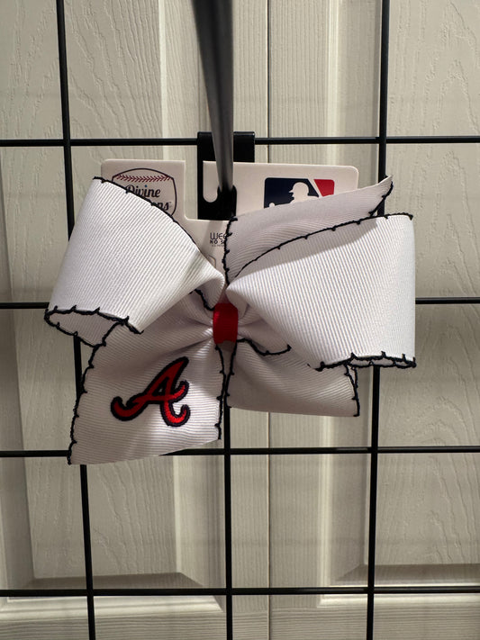 Atlanta Braves Moonstitch King Bow