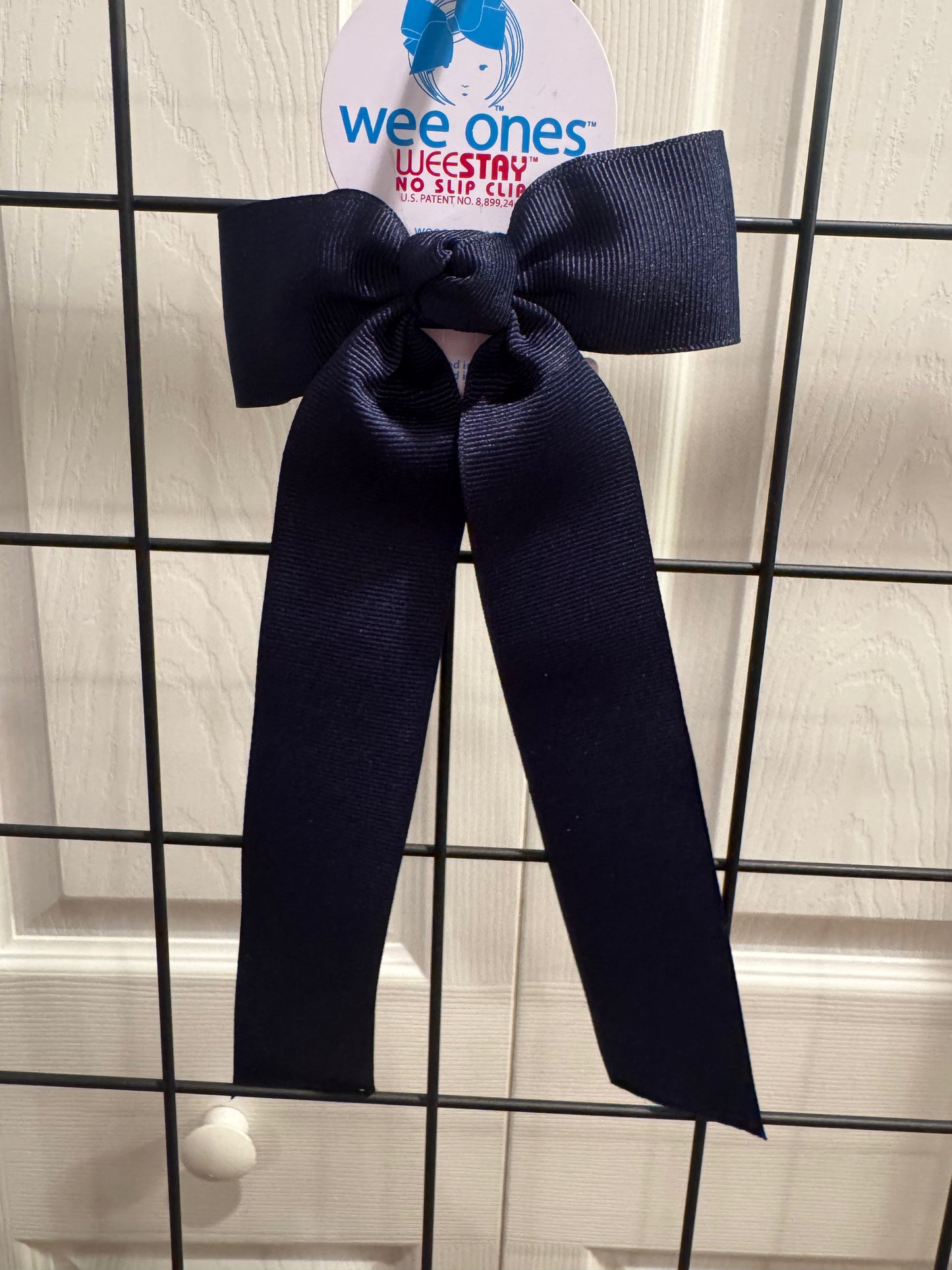 Navy Streamer Tail Bow