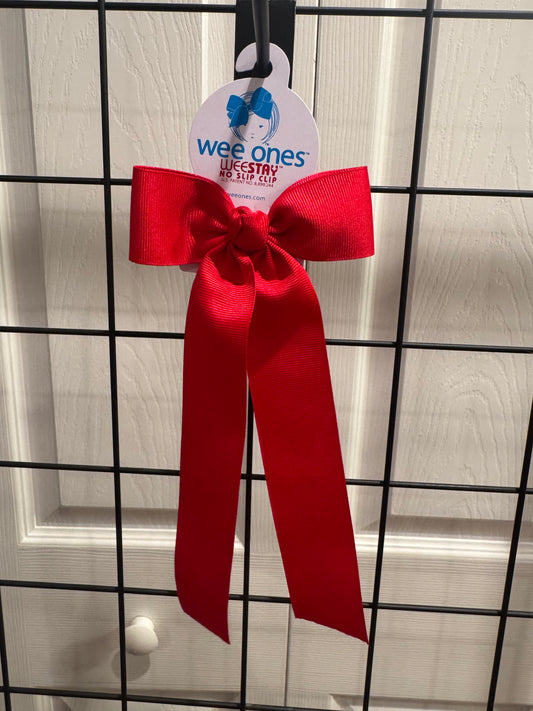 Red Streamer Tail Bow