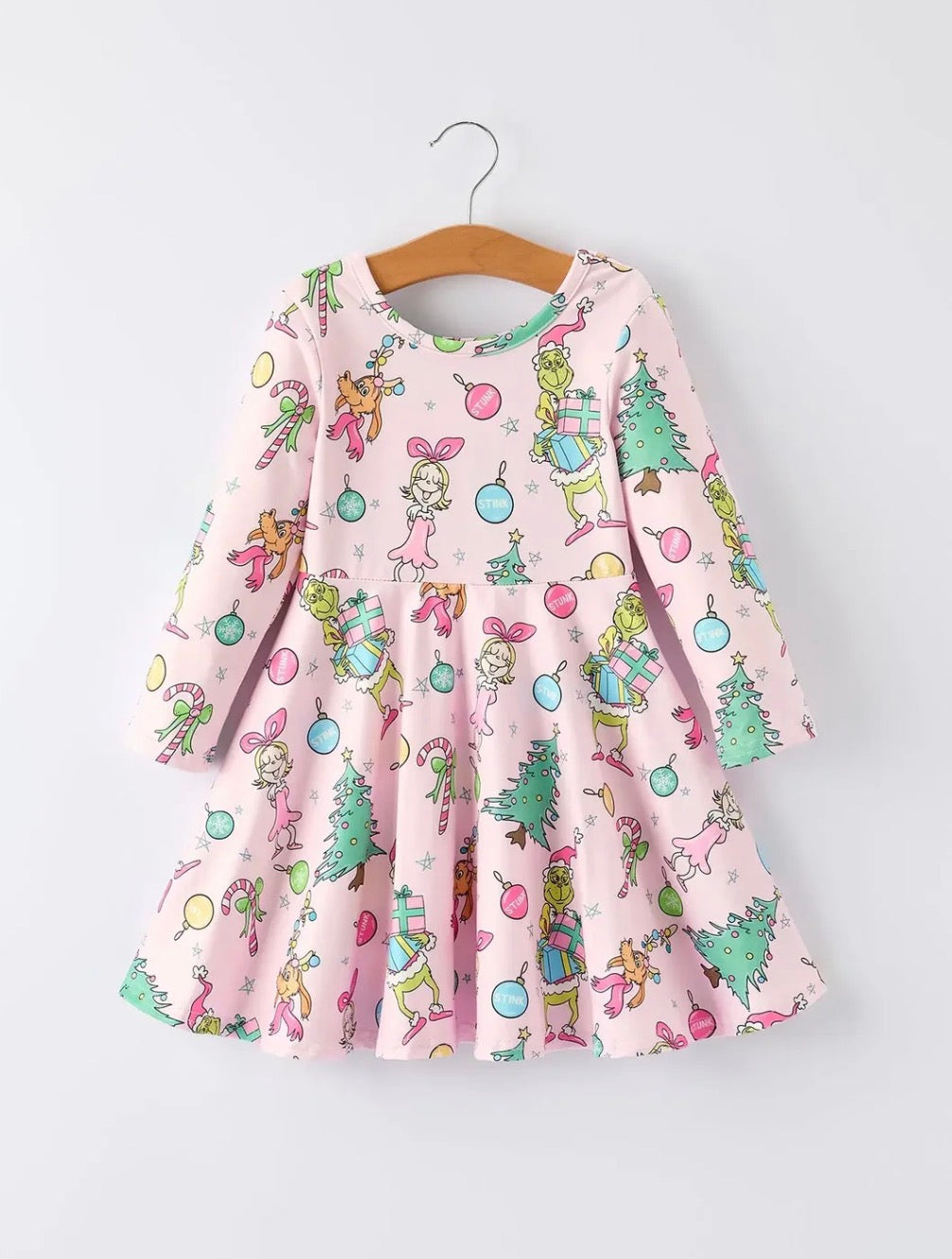 Christmas Character Pink Dress
