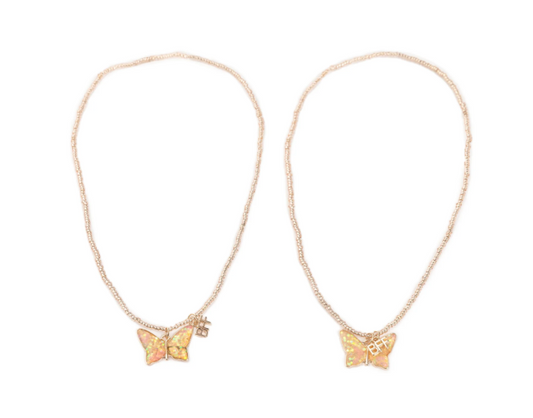 BFF Butterfly Share and Tear Necklace