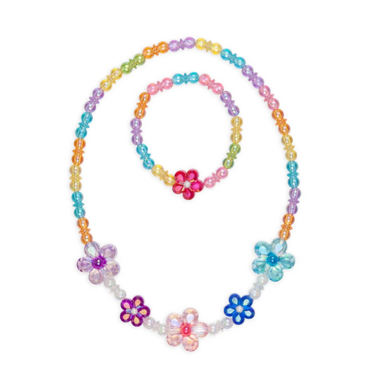 Blooming Beads Necklace and Bracelet Set