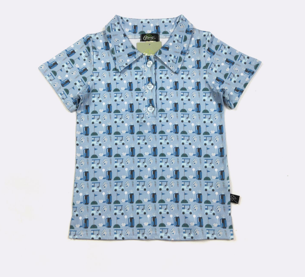 Golf Blues Collared Shirt