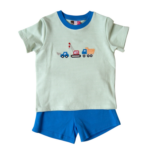 Construction Boys Short Set